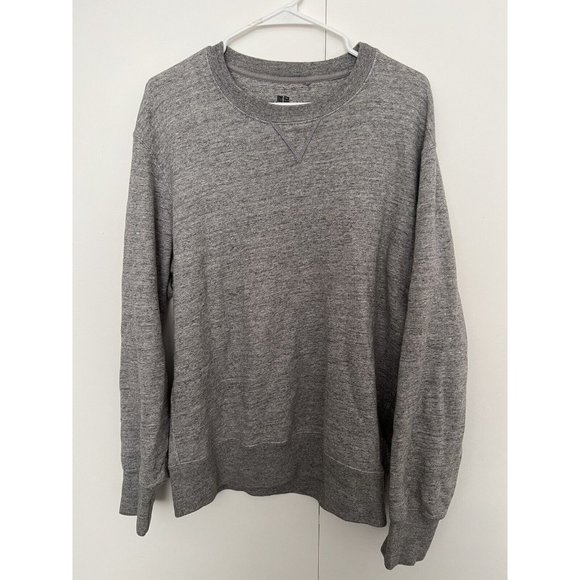 Uniqlo Sweatshirt Womens L Long Sleeve Pullover Sweater Crew Neck Gray - Picture 1 of 4
